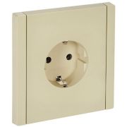 FORTE&PIANO Розетка 1-местная с заземлением без защитных шторок винтовое крепление 16А FP416 ваниль IEK