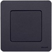 Выключатель 1-клавишный проходной 10АХ IP44 безвинтовое крепление антрацит INSPIRIA