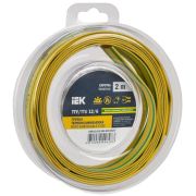 Трубка термоусадочная ТТУ нг-LS 12/6 желто-зеленая (2м/упак) IEK