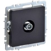 BRITE Розетка TV проходная РТВ10-0-БрЧ черный