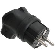 ОМЕГА Вилка угловая каучук 16А 2Р+E IР44