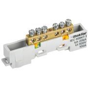 TEKFOR Шина PE земля неизолированная на универсальном держателе 6х9-6-Ж IEK