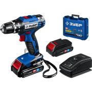 Дрель-шуруповерт 20В, 2 АКБ (2Ач), в кейсе, Профессионал