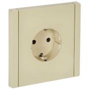 FORTE&PIANO Розетка 1-местная с заземлением без защитных шторок безвинтовое крепление 16А FP414 ваниль IEK