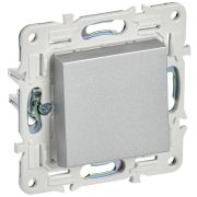 SKANDY Выключатель 1-клавишный проходной 10А SK-V02S серебряный IEK