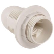 Ппл14-02-К12 Патрон пластик с кольцом Е14 белый  стикер на изделии IEK