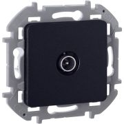 Розетка TV проходная антрацит INSPIRIA