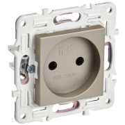 SKANDY Розетка без заземления без защитных шторок 10А SK-R02Sh шампань IEK