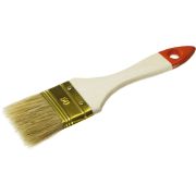 Кисть плоская ''УНИВЕРСАЛ-ОПТИМА'', светлая щетина, деревянная ручка, 50мм