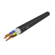 Кабель силовой ППГнг(А)-HF 5х4ок(N.PE)-0.66 однопроволочный черный (барабан)