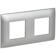SKANDY Рамка 2-местная SK-F02S серебряный IEK