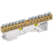 TEKFOR Шина PE земля неизолированная на универсальном держателе 6х9-14-Ж IEK