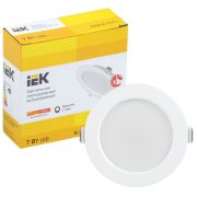 Светильник декоративный светодиодный LED встраиваемый ДВО 1611 белый круг 7Вт 3000К IP20