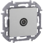 Розетка TV проходная алюминий INSPIRIA