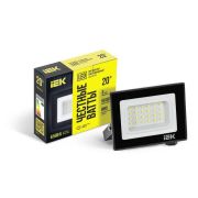 Прожектор СДО 06-20 светодиодный черный IP65 6500K