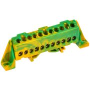 TEKFOR Шина PE земля в комбинированном DIN-изоляторе Стойка 6х9-11-ЖЗ IEK