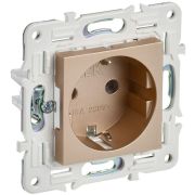 SKANDY Розетка с заземлением без защитных шторок 16А SK-R05Sa песочный IEK