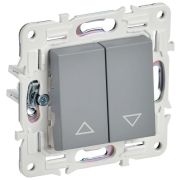 SKANDY Выключатель жалюзи 10А SK-V12Gr серый IEK
