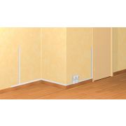 DLPlus Кабель-канал плинтусный 20х12,5мм односекционный белый