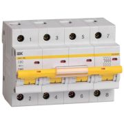 Выключатель автоматический четырехполюсный 80А С ВА47-100 10кА