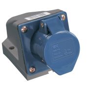 Розетка кабельная 32А 2Р+E IР44 на поверхность 250В 123