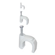 Скоба 12мм круглая пластиковая (100шт)