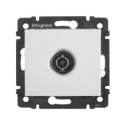 Розетка TV тип звезда белый VALENA