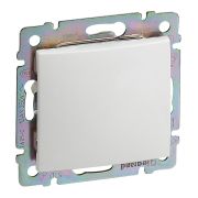 Выключатель 1-клавишный 10А безвинтовое крепление белый VALENA DIY
