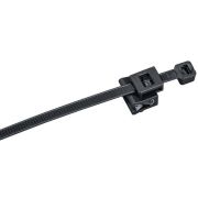 Хомут P6.6 с креплением на кромку чёрный 4,8х200мм IEK