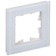 BRITE Рамка 1 пост РУ-1-2-БрБ стекло белый