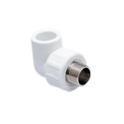 Угольник комбинированный PPR наружн. резьба 32х1/2 бел. RTP 10804