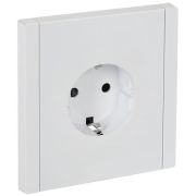 Розетка СП FORTE&PIANO FP213 16А с заземл. защ. шторки безвинт. крепл. бел. IEK FP-R14-16-1-K01