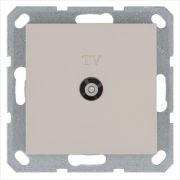 Розетка телевизионная оконечная TV Ф9.5мм механизм тауп Jasmart G6001T