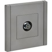 FORTE&PIANO Розетка TV оконечная FP528 сталь IEK