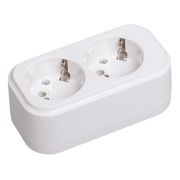 Колодка K02 2 места 2P+PE 16A CLASSIC