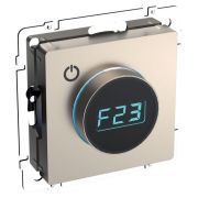 BRITE Термостат электронный с индикацией ТС10-1-БрШ шампань IEK