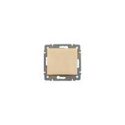 Выключатель 1-клавишный проходной схема 6 10А безвинтовое крепление слоновая кость VALENA DIY