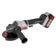 Машина шлифовальная угловая аккумуляторная бесщеточная УШМ-125/36ВМЭ 125мм АПИ 36В 2 АКБ 2.0А.ч ЗУ ИНТЕРСКОЛ 956.2.2.70