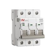 Выключатель автоматический модульный 3п C 25А 10кА AV-10 AVERES EKF mcb10-3-25C-av