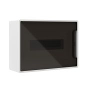 Щиток настенный Фрейм (FRAME) 12мод. с тонированной дверцей с 2 шин PEN на 8+6 отверст. бел. DKC F12W1WD