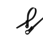 Хомут-стяжкa нейлоновая под винт 100x3,6 мм, черная, 100 шт