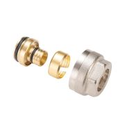 Фитинг обжимной (евроконус) 3/4'х16х2.2 для полиэтиленовой и металполимерной трубы