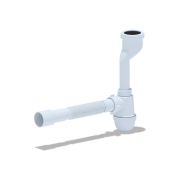 Сифон для писсуара АНИ c гибкой трубой 40х40/50