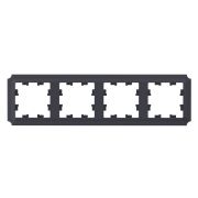 ATLASDESIGN ANTIQUE 4-постовая рамка, универсальная, КАРБОН