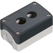 Пост кнопочный , 2 отверстия, серый