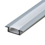 Профиль встраиваемый алюминиевый 2 м матовый экран 2 заглушки для светодиодных лент