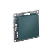 ATLASDESIGN 1-клавишный ПЕРЕКЛЮЧАТЕЛЬ, сх.6, 10АХ, быстрозажимные клеммы, ИЗУМРУД