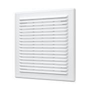 Решетка вентиляционная вытяжная, из ABS пластика 209х209, бел