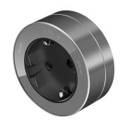 MultiTrack Розетка 2К+З круглая 16А/250В Графит