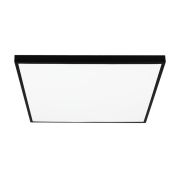 Светильник светодиодный ДВО-40w 588х588х25 6500K опаловый Грильято IP40 4200Лм черный